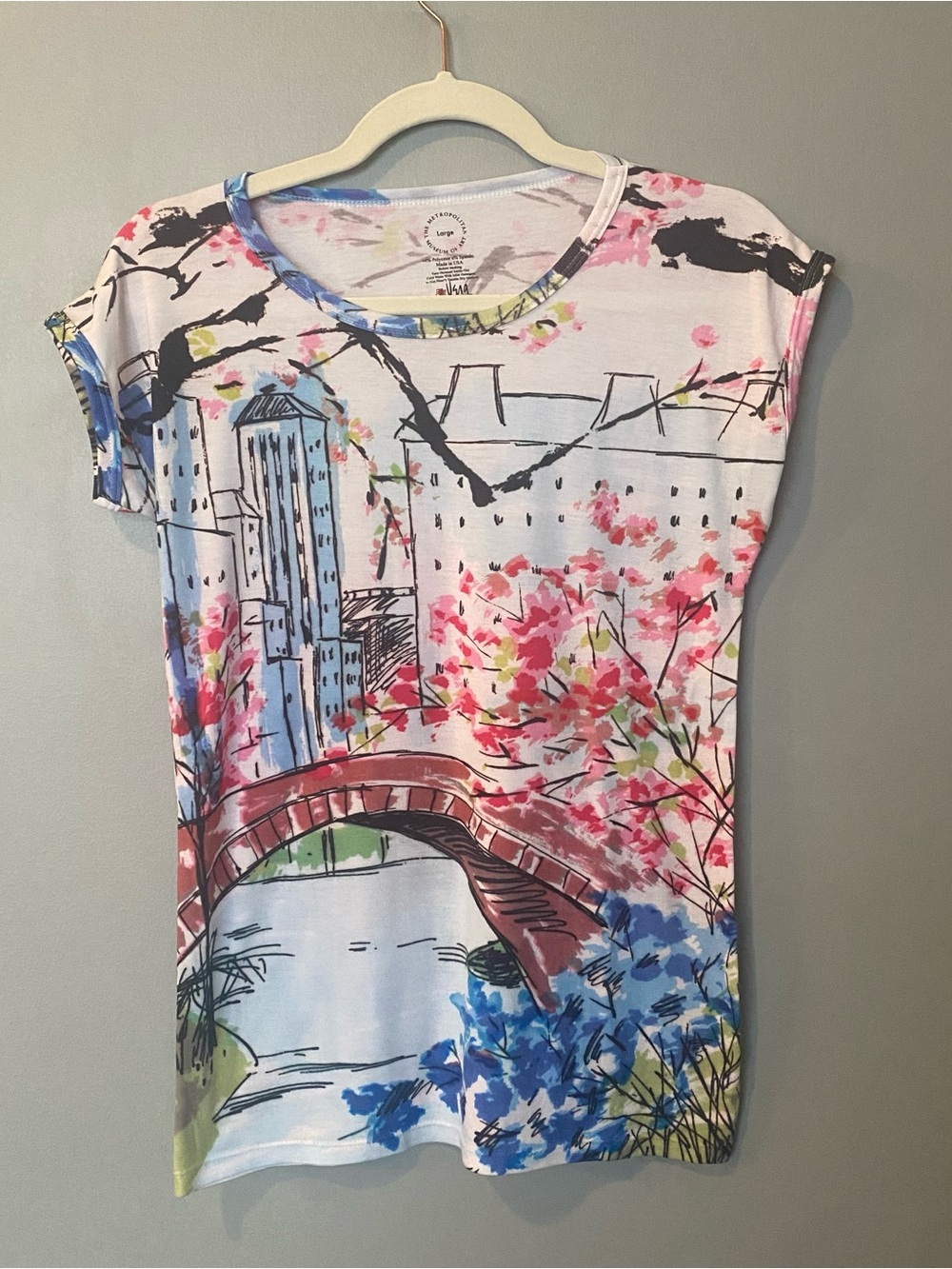 The Met Museum x Vera Neumann Central Park Art Graphic T-Shirt SZ L